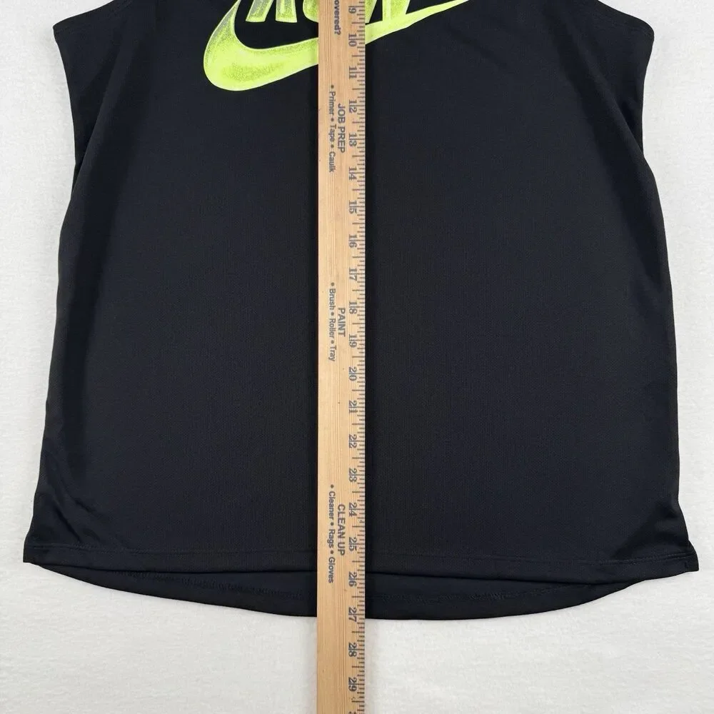 Nike Swoosh Run Men’s Activewear Sleeveless Tank Shirt Black Small